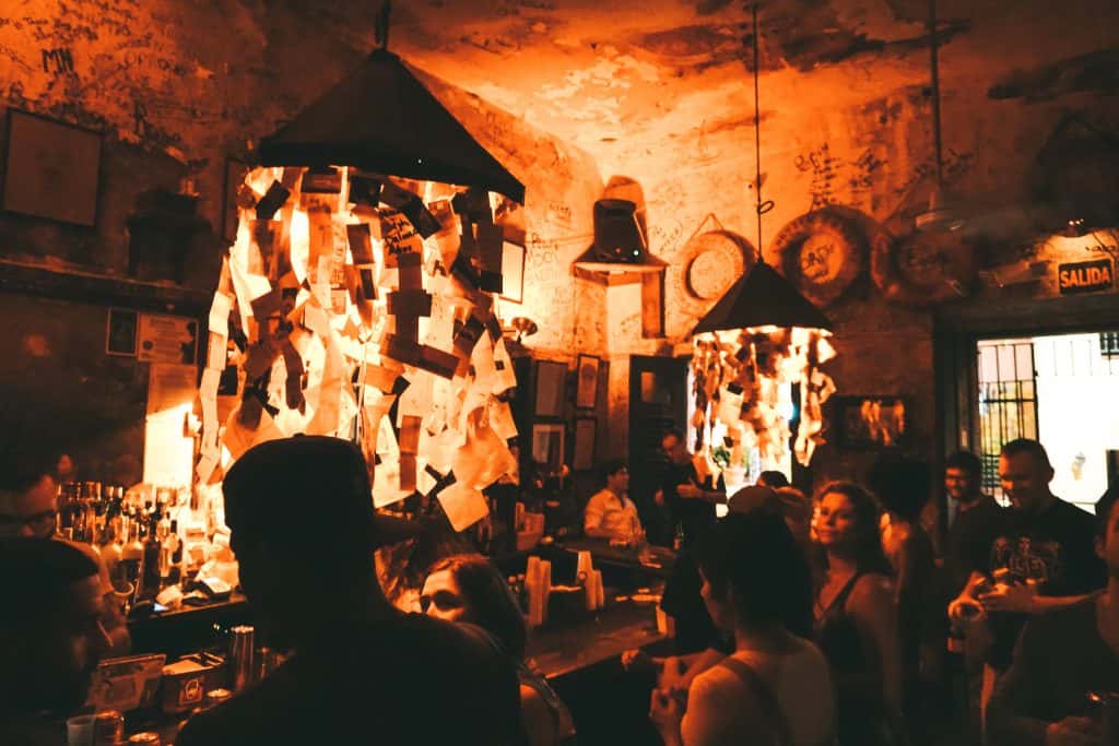 inside el batey dive bar in old san juan