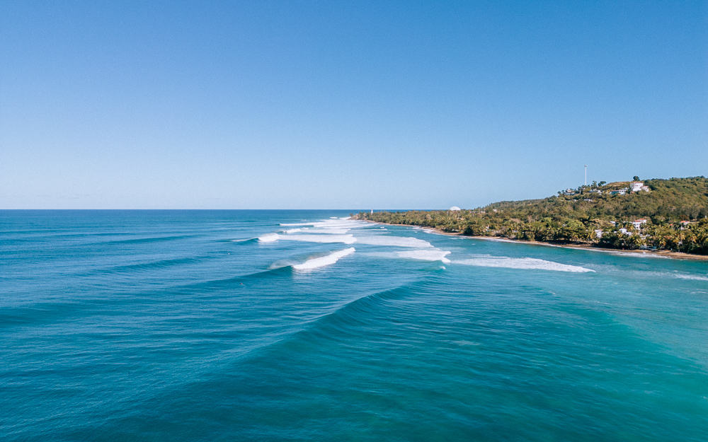 waves at tres palmas rincon, puerto rico